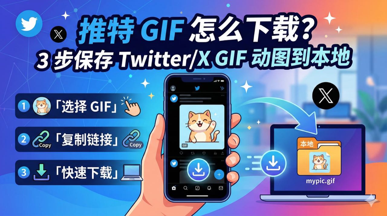 Twitter/XのGIFを保存する方法｜3ステップで完了