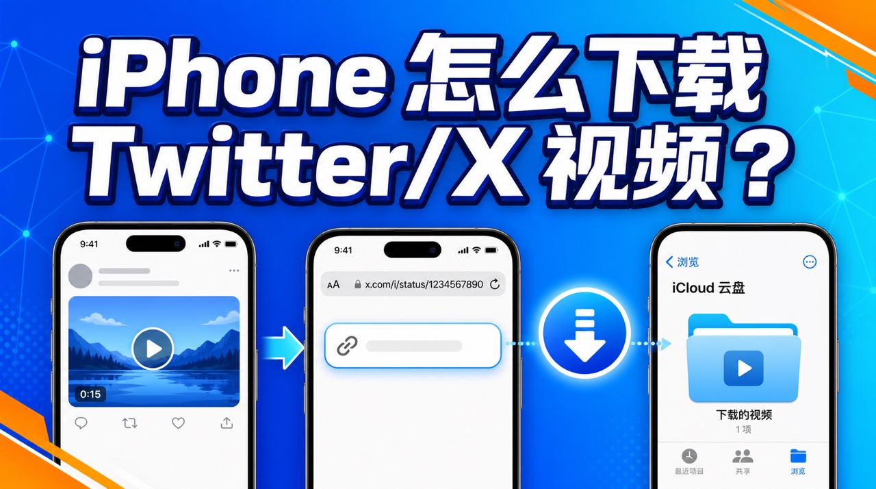iPhone 怎么下载推特视频保存到相册?