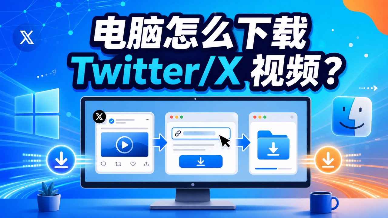 电脑怎么下载推特视频?PC 端 Windows & Mac 教程