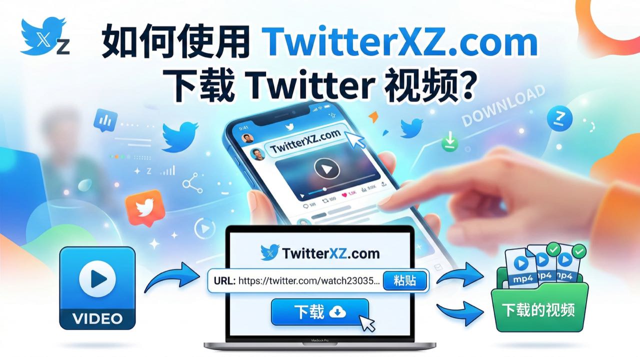Twitter/X動画を保存する方法｜TwitterXZで3ステップ