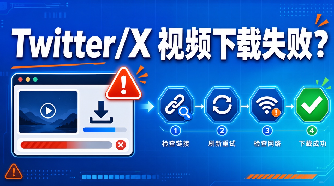 推特视频解析失败/下载不了？常见原因排查清单