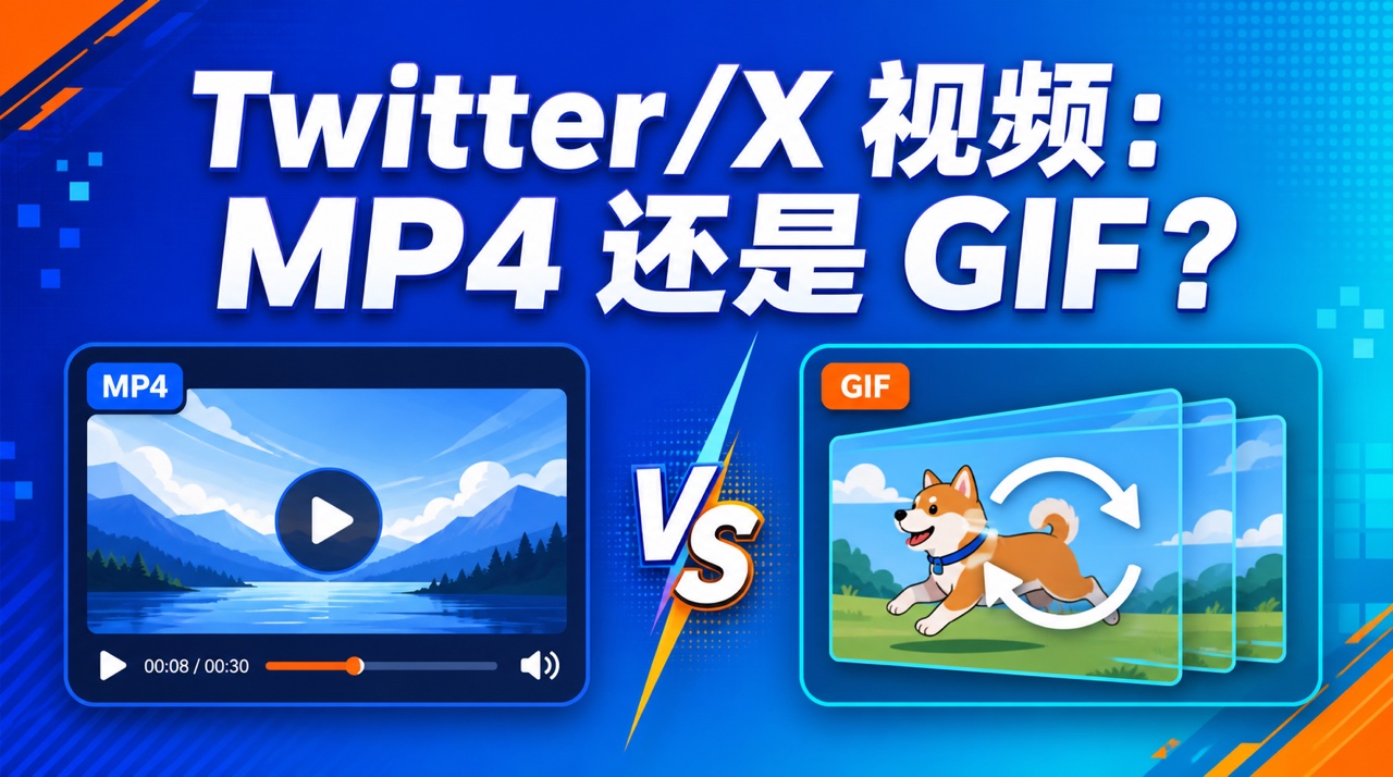 推特视频存 MP4 还是 GIF？怎么选